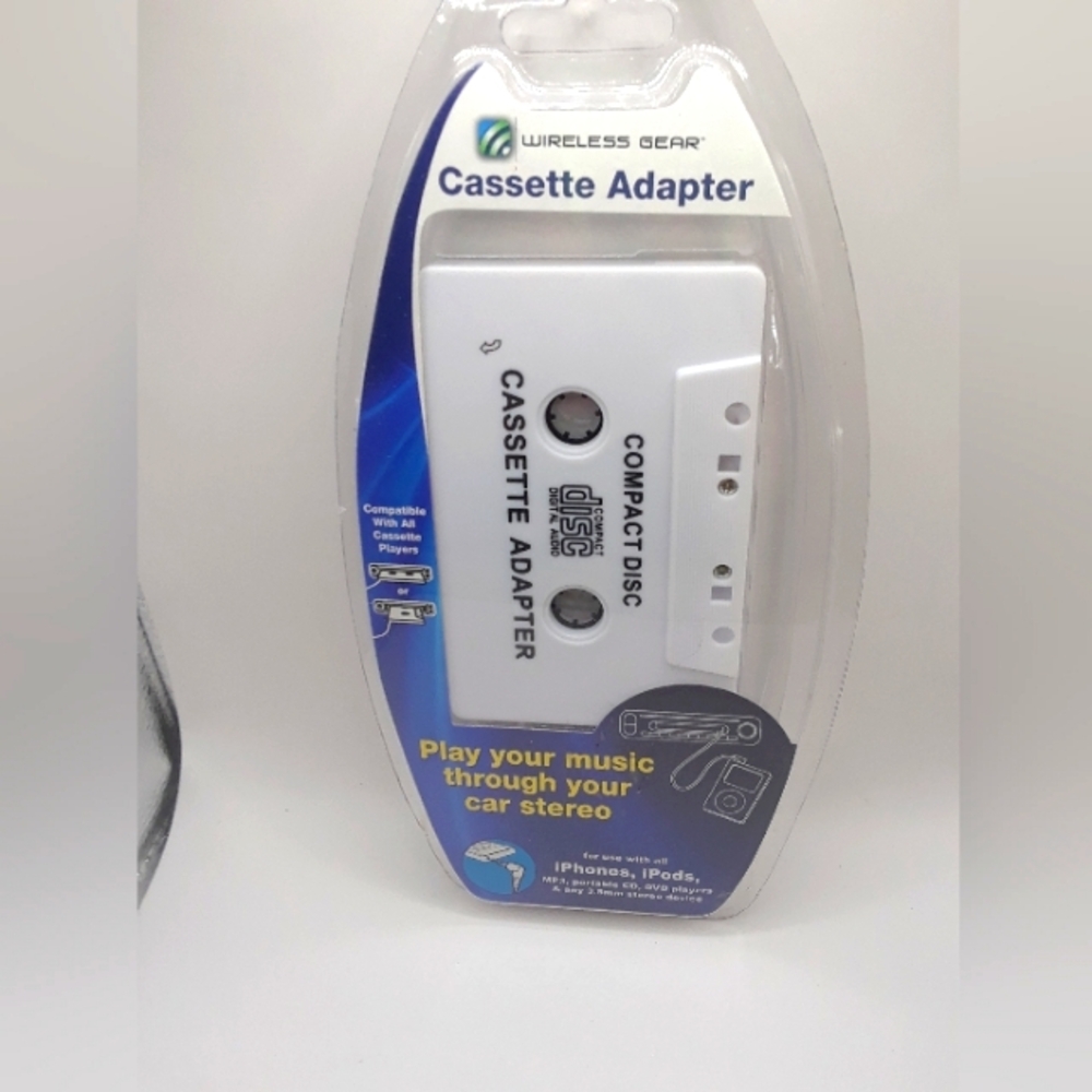 Wireless  Gear Universal Audio Cassette Adapter for Car Stereo Sound New